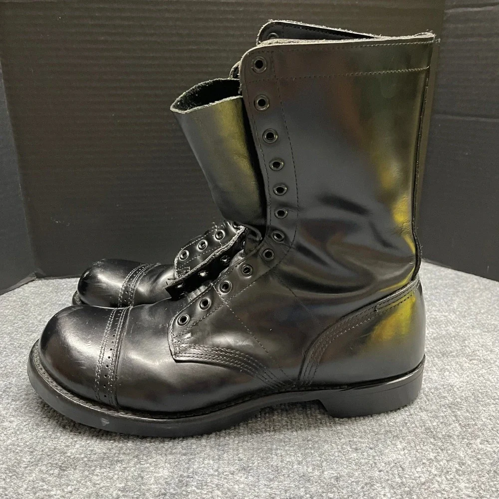 Corcoran Jump Boots Mens 12.5 D Black 1500 10 Inch Leather Cap Toe Military USA